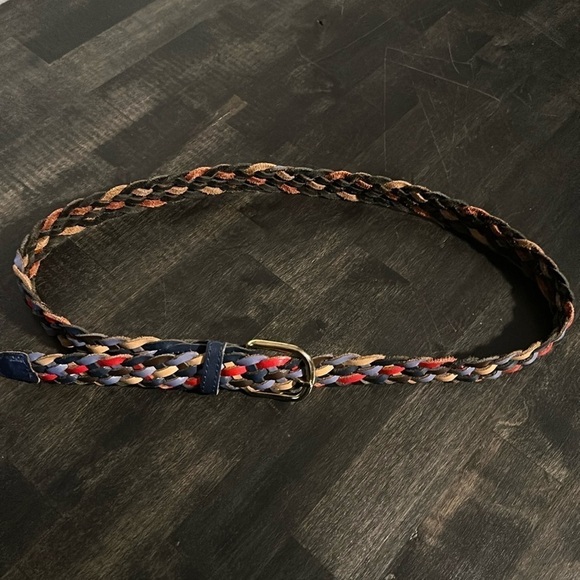 Vintage Leather Braided Belt Size ML - Picture 1 of 7
